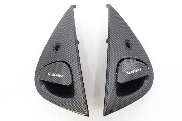 RE AMEMIYA Outer Handle Carbon Look Black - RX-7 FD3S #103101004 RE AMEMIYA