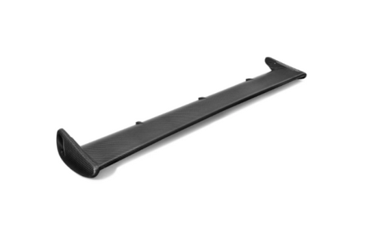 MUSE Dry Carbon Main Wing for Skyline GT-R BNR34 in matte 3K carbon fiber, lightweight spoiler designed for aerodynamic performance.