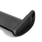 Detailed side view of MUSE Dry Carbon Main Wing endplate for Skyline GT-R BNR34, highlighting matte carbon fiber construction.