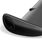Zoomed-in angle of MUSE Dry Carbon Main Wing - Skyline GT-R BNR34, emphasizing the precision-molded carbon fiber endplate.