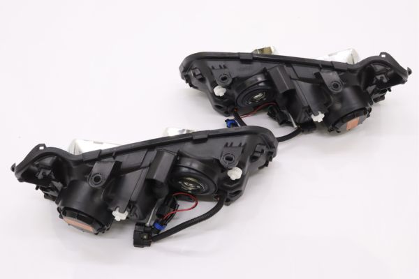 WISE SQUARE Xenon Headlight Housing Set - Skyline R34/GT-R BNR34 Late Model #107241017