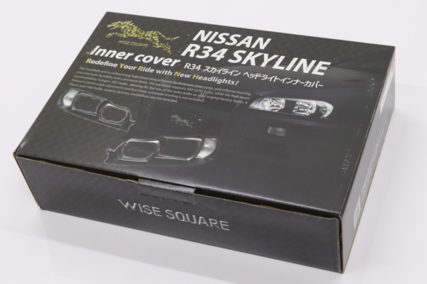 WISE SQUARE Xenon Headlight Inner Cover Set - Skyline R34/GT-R BNR34 Late Model #107241021