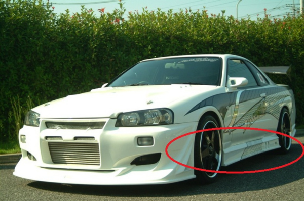 VEILSIDE ER34 VSD1-GT MODEL Side Skirt ##106101009