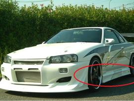 VEILSIDE ER34 VSD1-GT MODEL Side Skirt ##106101009