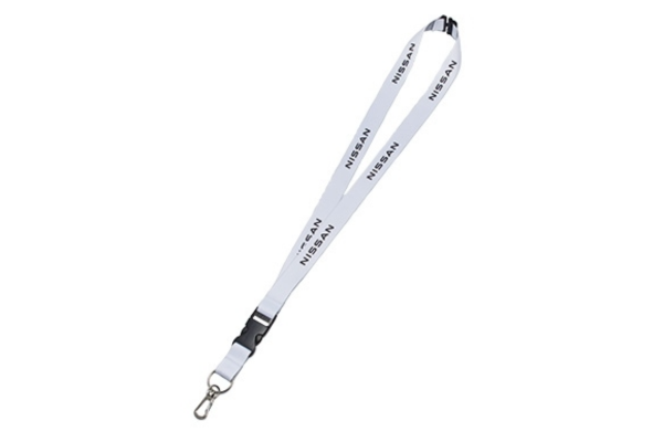 NISSAN Neck Strap - Black/White