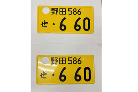 [USED] Japanese License Plate Front & Rear Set - #580
