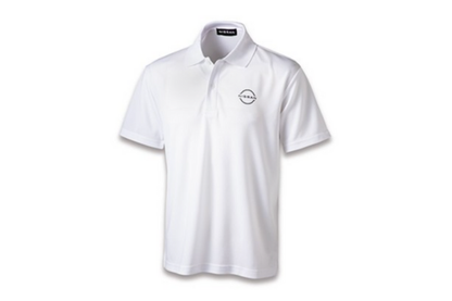 NISSAN Dry Polo Shirt S-3L Size - White/Black