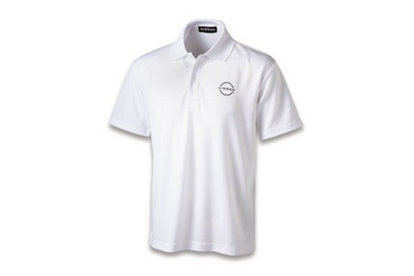NISSAN Dry Polo Shirt S-3L Size - White/Black