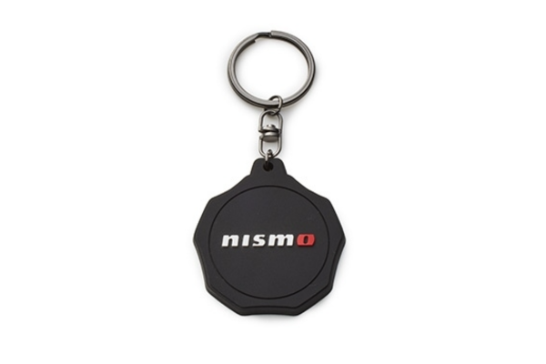 NISMO Oil Filler Cap Rubber Key Ring - Black/Red