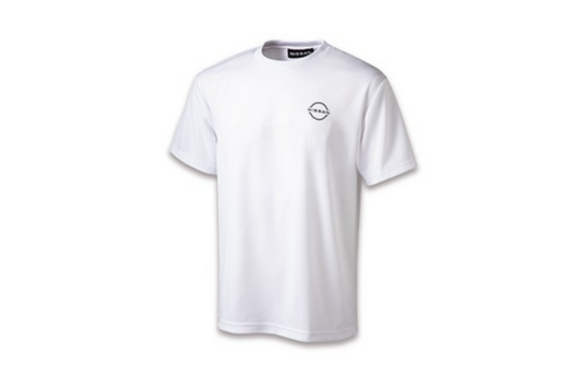 NISSAN Dry T-Shirt White / Black - S-3L Size