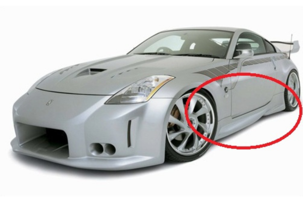 VEILSIDE Z33 350Z  Ver3 MODEL Side Skirt ##106101012