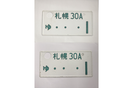 [USED] Japanese License Plate Front & Rear Set - #568