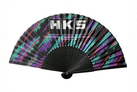 HKS Japanese Folding Fan - Oil Color ##213192192