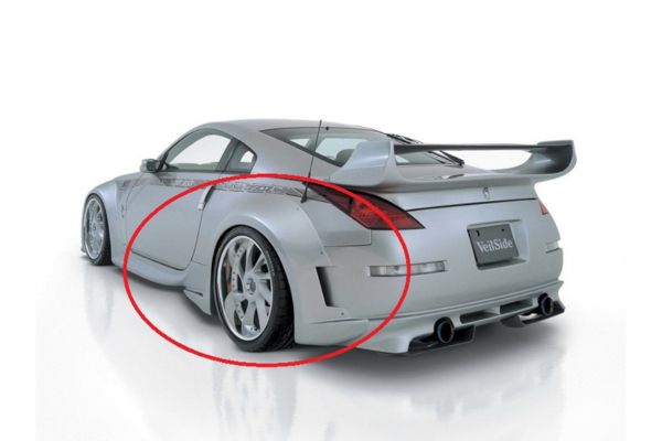 VEILSIDE Z33 350Z Ver3 MODEL Over Fender (FRP) ##106101016