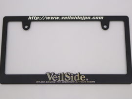 VEILSIDE License Plate Frame Black x Silver #106191042