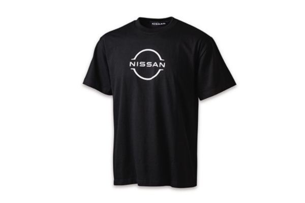 NISSAN T-Shirt Brand Symbol White / Black - S-3L Size