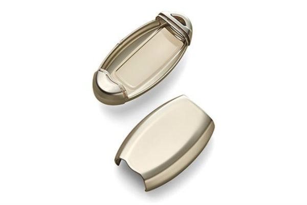 NISSAN Intelligent Key Case Full Cover Type - Matte Chrome Silver/Blue