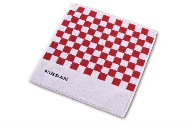 NISSAN Hand Towel Ichimatsu - Blue/Pink/Red