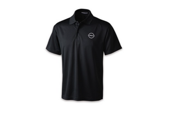 NISSAN Dry Polo Shirt S-3L Size - White/Black
