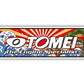 TOMEI POWERED Japanese Style Sticker - White/Black Logo