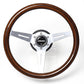 GREDDY Sports Steering Wheel - Dark Brown ##618111038