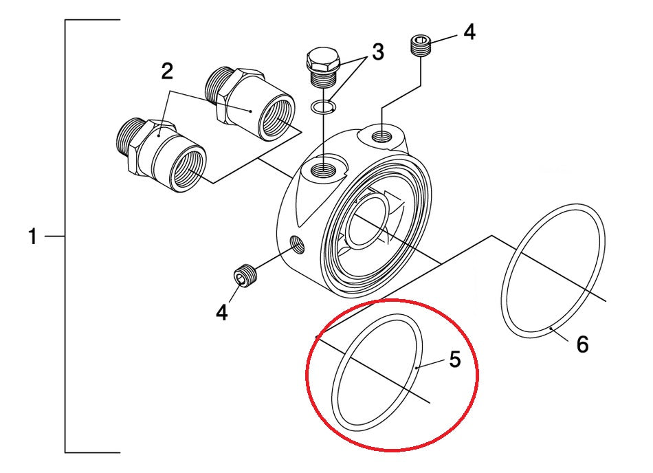 GREDDY Oil Block O-Ring Internal Dia 56 x Tube Dia 3 #618122054