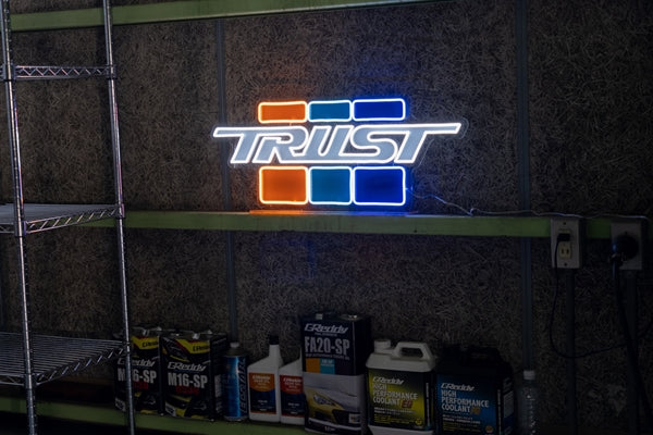 GREDDY Neon LED Sign - TRUST Logo W80-P #618191200