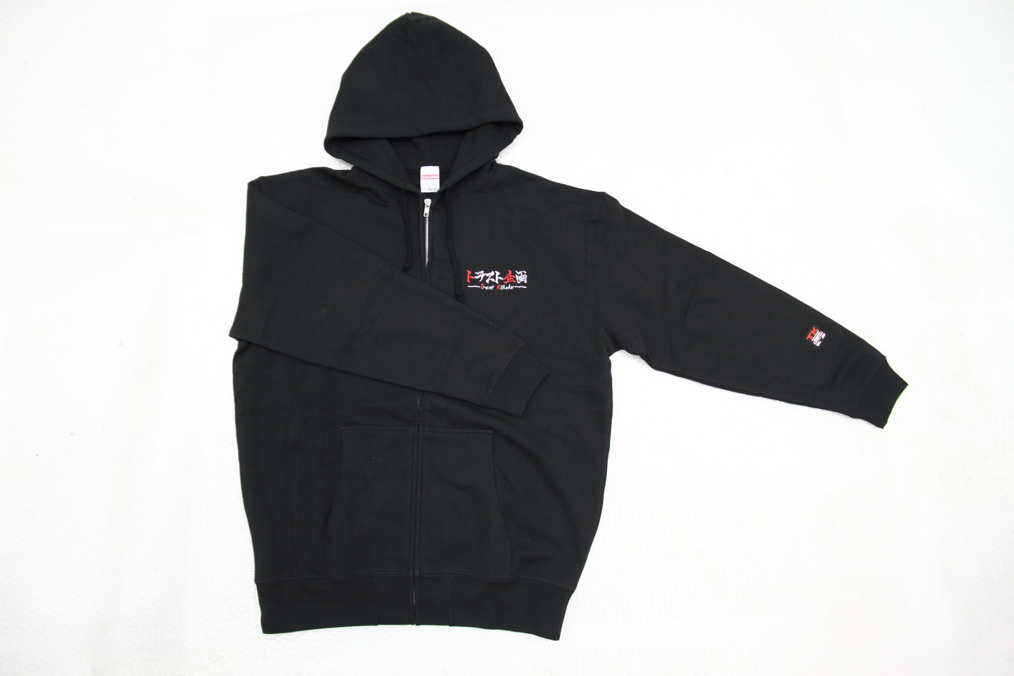 TRUST KIKAKU Original Zip Hoodie Black S-XXL Size