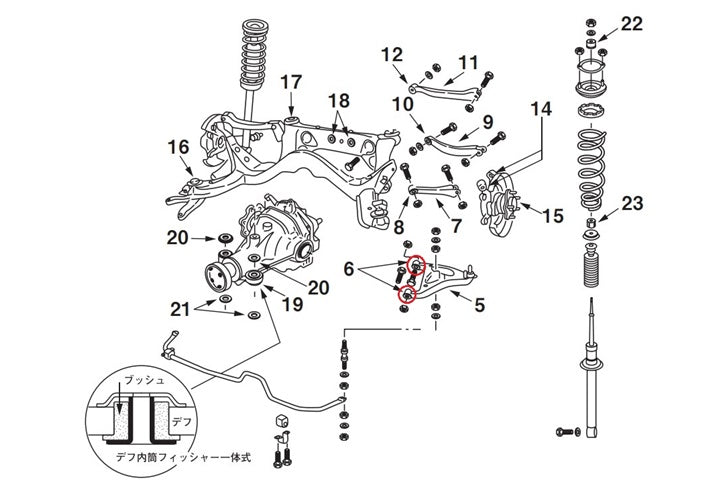 NISMO Rear A Arm Bush - Skyline R33 R34 Stagea WGNC34 WC34