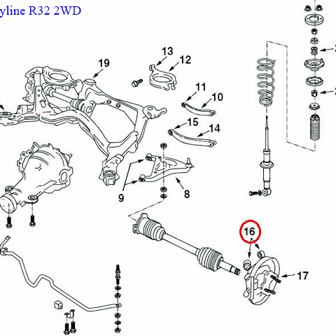 NISMO Rear Upper Axle Bush - Silvia S13 S14 S15 R32 R33