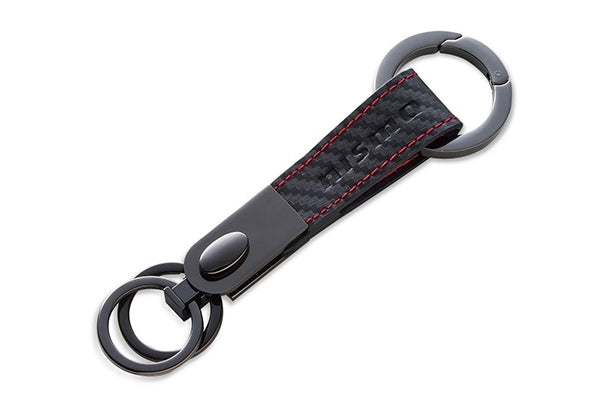 NISMO Carbon Pattern Leather Key Ring ##660192618