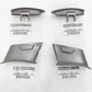 NISSAN Front Seat Back Garnish Set - Skyline BNR34 #663111611S1