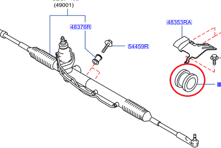 NISSAN Изолятор рулевой втулки - BNR32 BCNR33 BNR34 #663131494 