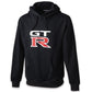 NISSAN GT-R Logo Hoodie - Black - S-3L Size