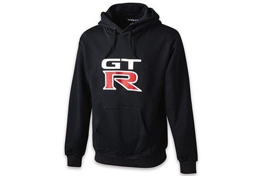 NISSAN GT-R Logo Hoodie - Black - S-3L Size