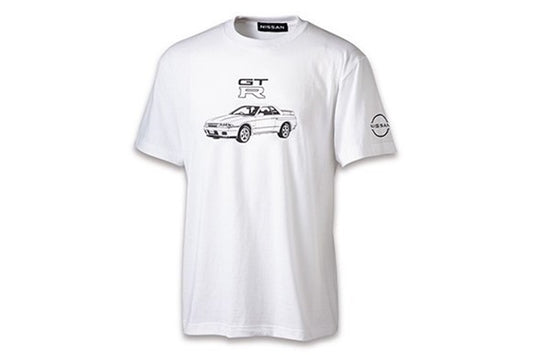 NISSAN Skyline GT-R R32 T-Shirt - White S-3L Size