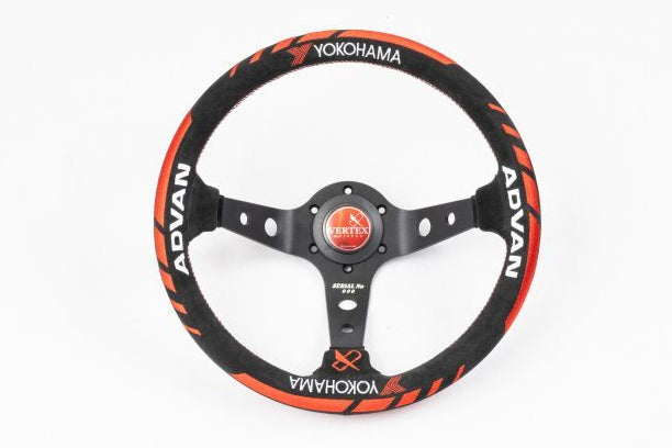 Универсальный руль VERTEX x ADVAN V2 330 мм - замша #719111033 