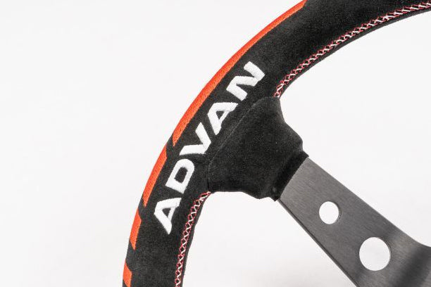 Универсальный руль VERTEX x ADVAN V2 330 мм - замша #719111033 