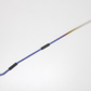 Curved FUJITSUBO EXH+ Hood Support rod for Fairlady Z RZ34, featuring resin holder and titanium construction with blue to gold gradient finish.