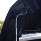 Top mount of FUJITSUBO EXH+ Hood Support attached to hood of Civic Type R FK8, showing secure installation and design.