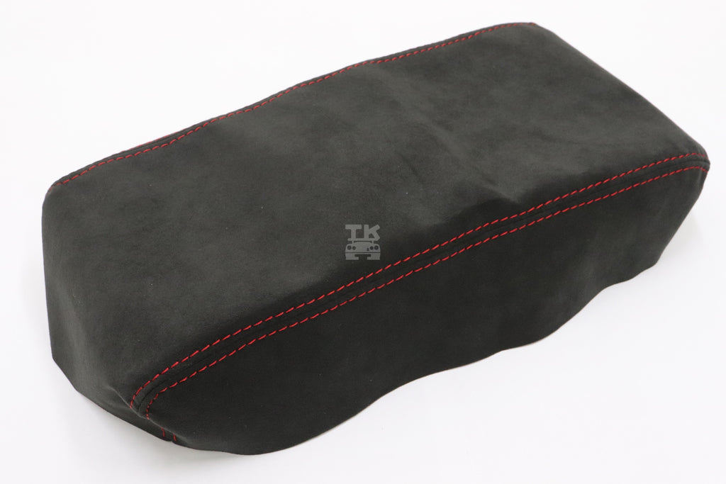 Комплект чехлов для центрального подлокотника MINE'S Alcantara Red Stitch - BCNR33 #875111025