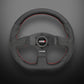 MINE'S D-S Leather Steering Wheel - D Shape ##875111035