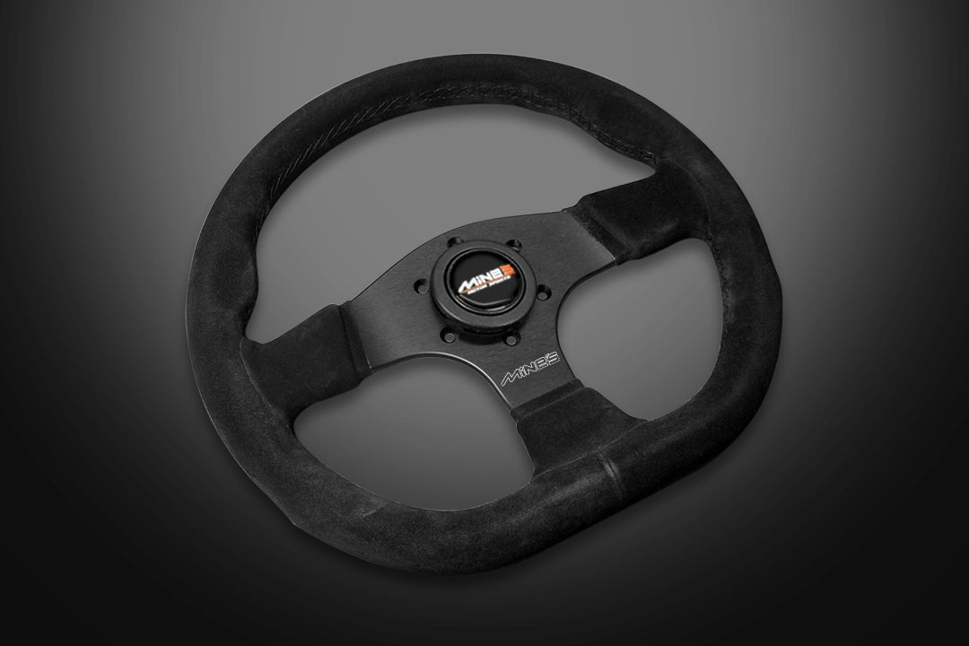 MINE'S D-S Back Skin Steering Wheel - D Shape ##875111036