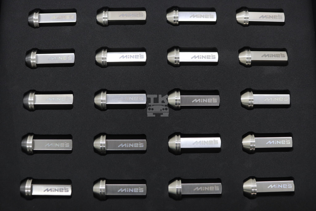 MINE'S Titanium 50 мм Колесные гайки 20P Set - M12 x 1.25 ##875131001 