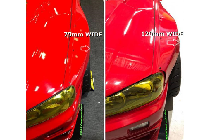 URAS Type-RZ Rear Blister Fenders - Skyline R34 4Dr