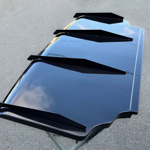 URAS GTR Style Rear Diffuser/Fin Set Half Type FRP - Universal ##901101318