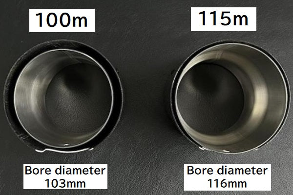 Наконечник глушителя URAS Carbon - 100 мм/115 мм 