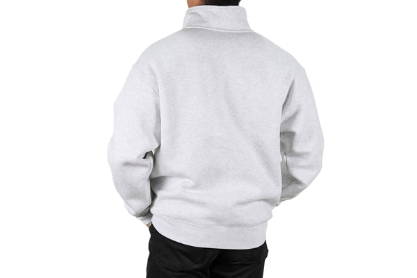 RAYS No.13 Half Zip Sweater 23A - Light Gray/Black