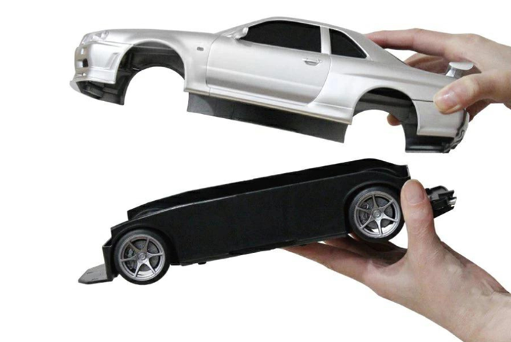 Wet Wipes / Small Tissue Case Skyline BNR34 - Silver