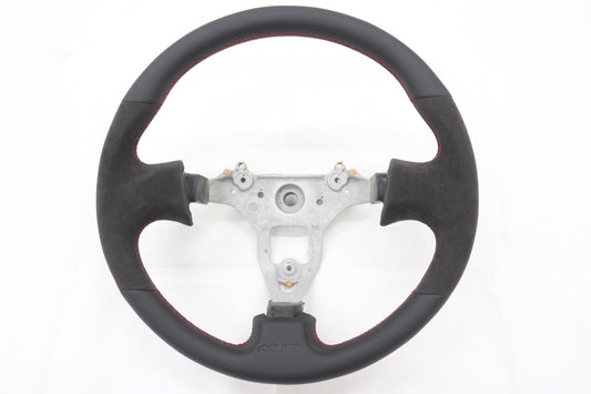 Mine's Leather Steering Wheel Type II Red Stitch - BNR34 #875111031